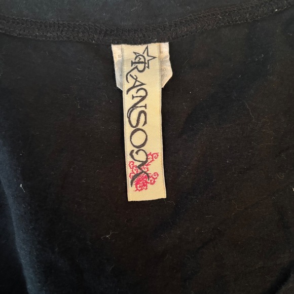 Y2K Ransom Womens Wing Graphic Long Sleeve Tee Top Med Baddie Rock Indie Grunge - Picture 7 of 9